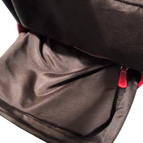 Vintage Coach Cabana Woven Straw and Red Leather Tote - Picture 7 of 13